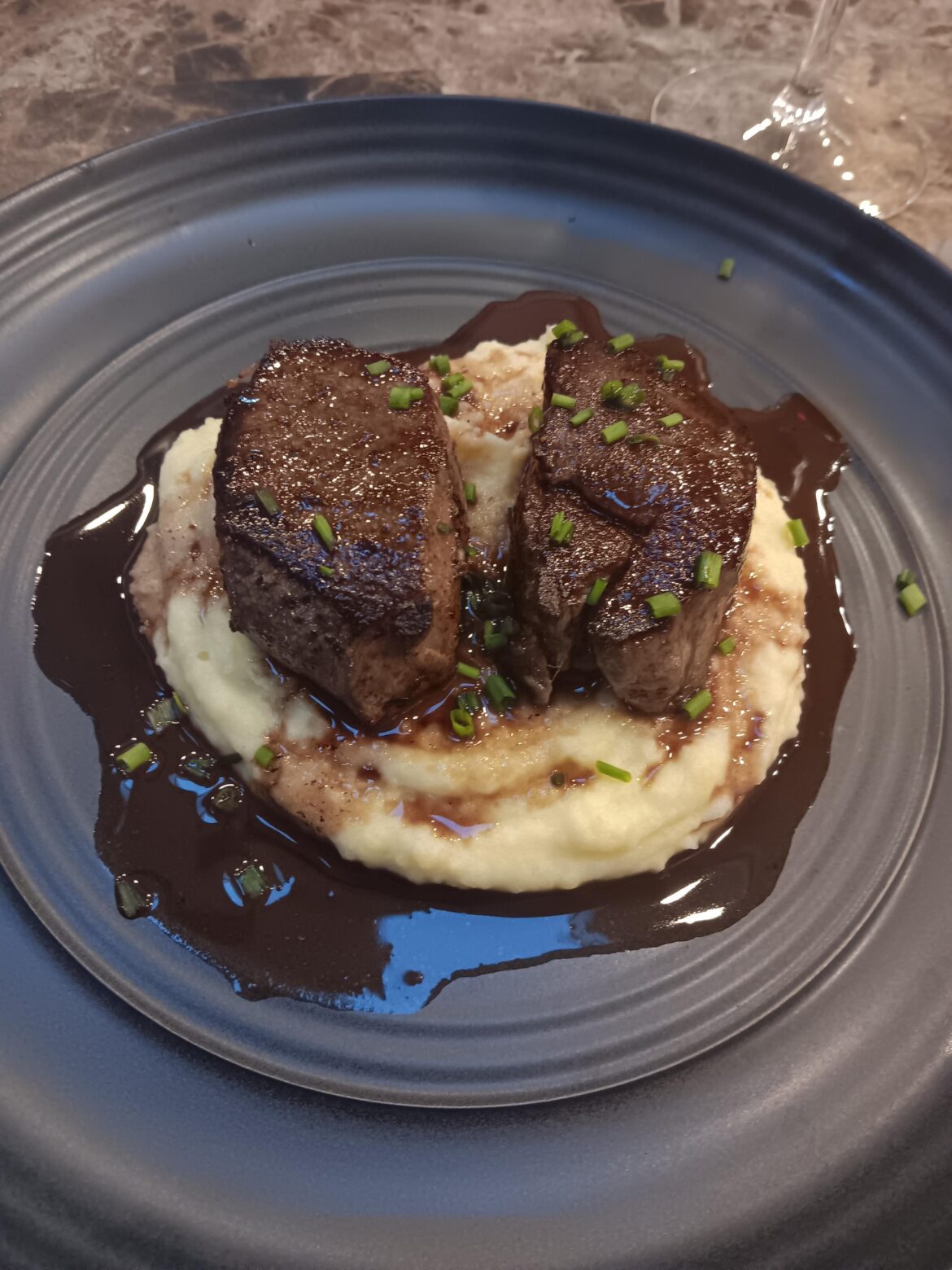 Venison Loin over Mash