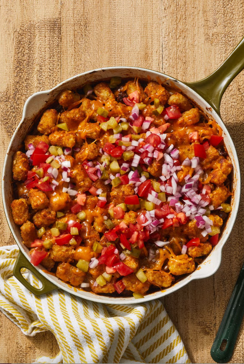skillet cheeseburger hot dish