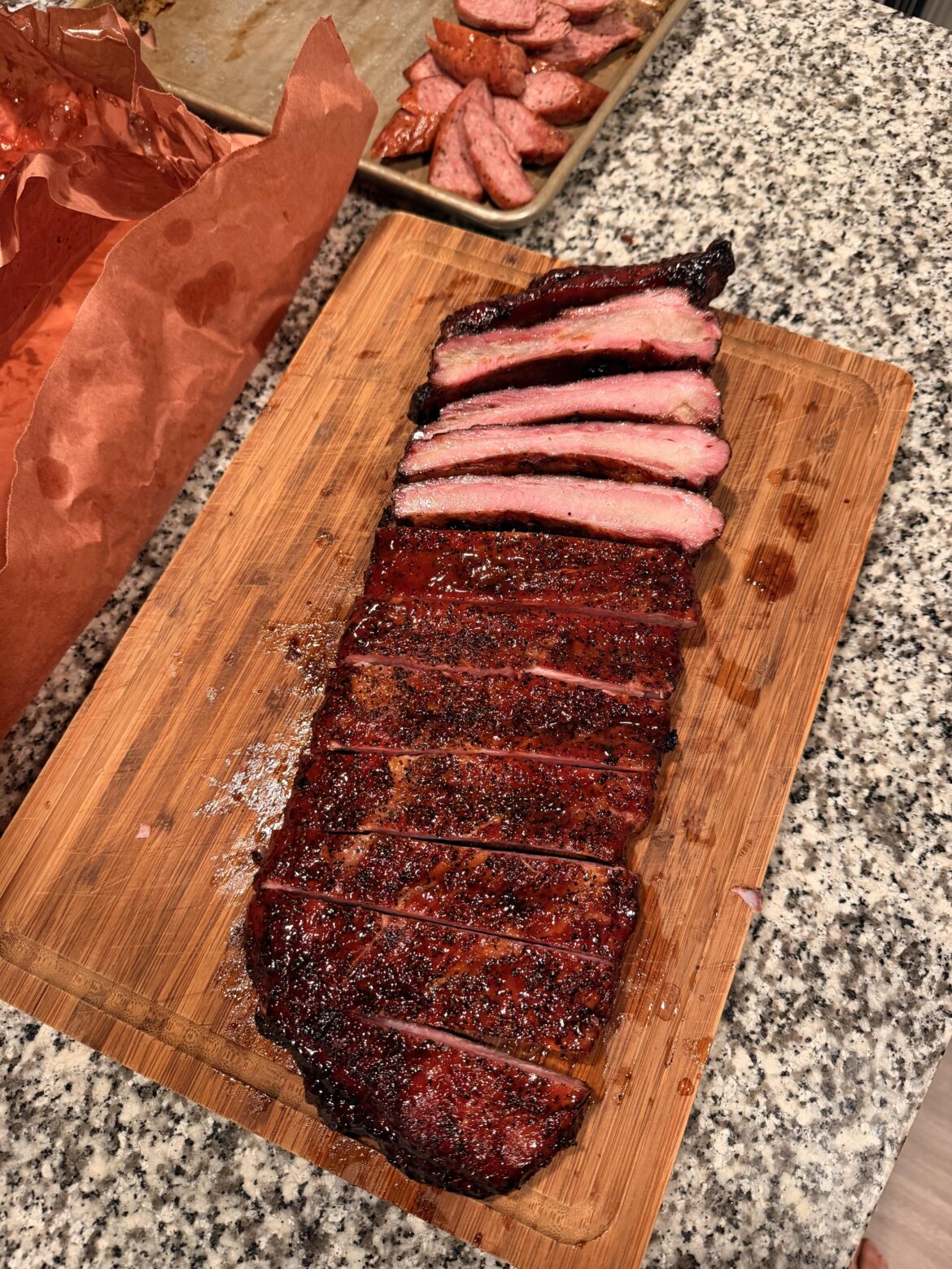 Smoked ribs in the kettle