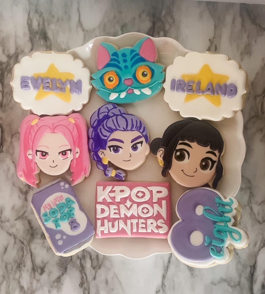 K-pop demon hunter cookies