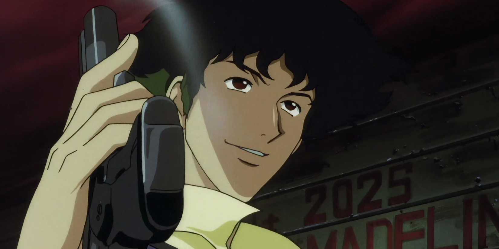 Spike with a gun in Cowboy Bebop episode 1