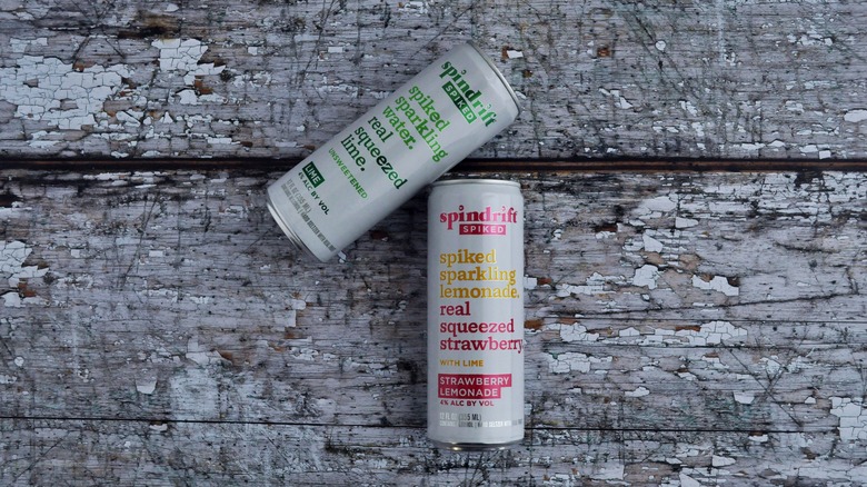 cans of Spindrift Spiked