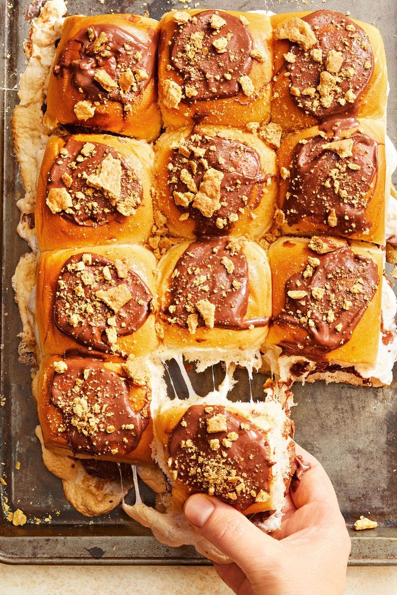 super bowl food ideas pull apart smores sliders