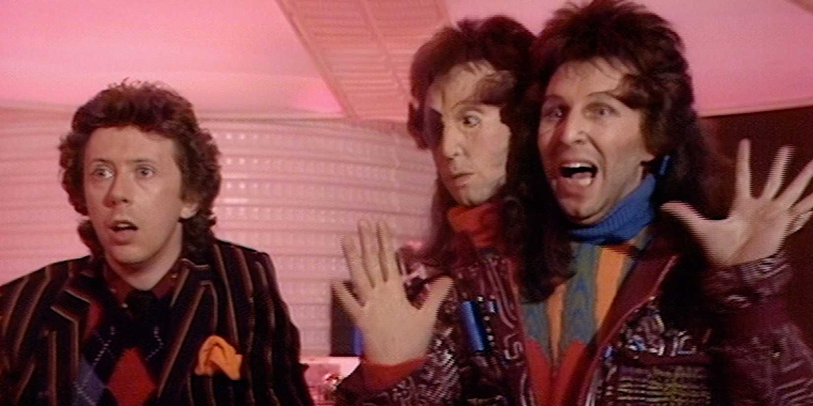 The cast of The Hitchhiker's Guide to the Galaxy 1981