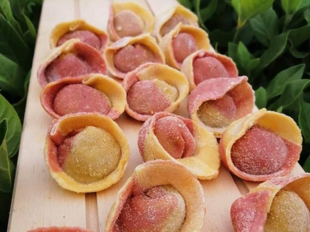 Pink grapefruit tortellini