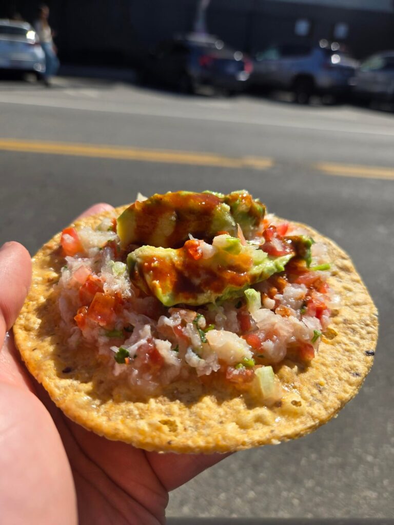 Ceviche Tostada, La Isla Bonita Venice