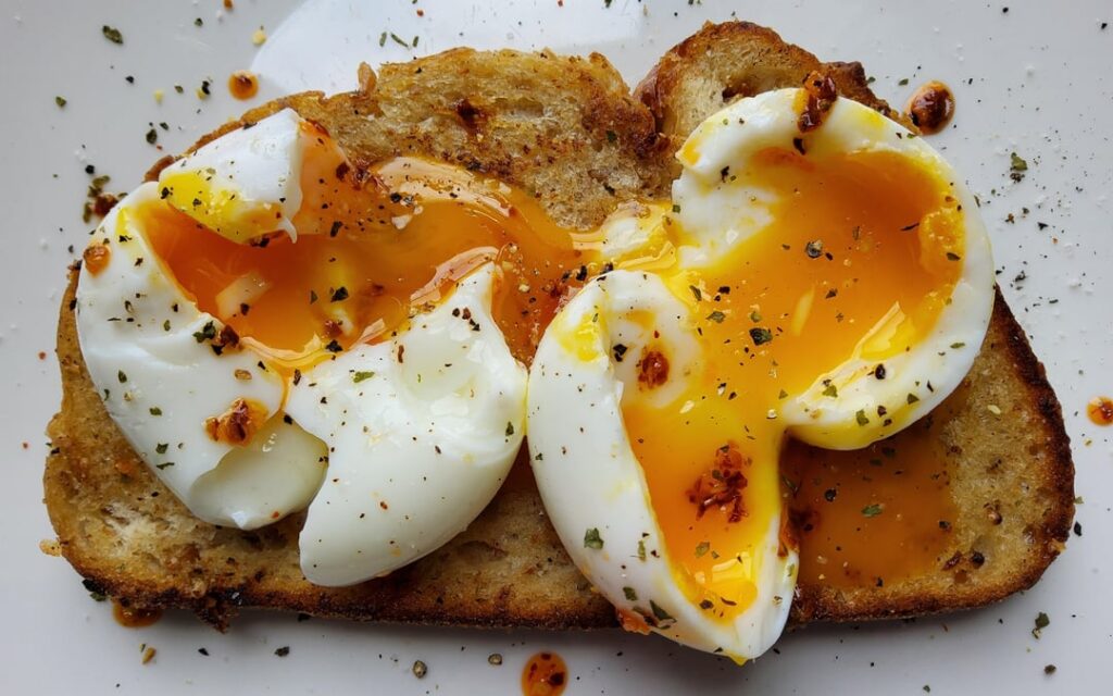Made the perfect 3 minute eggs on toasted butter sourdough