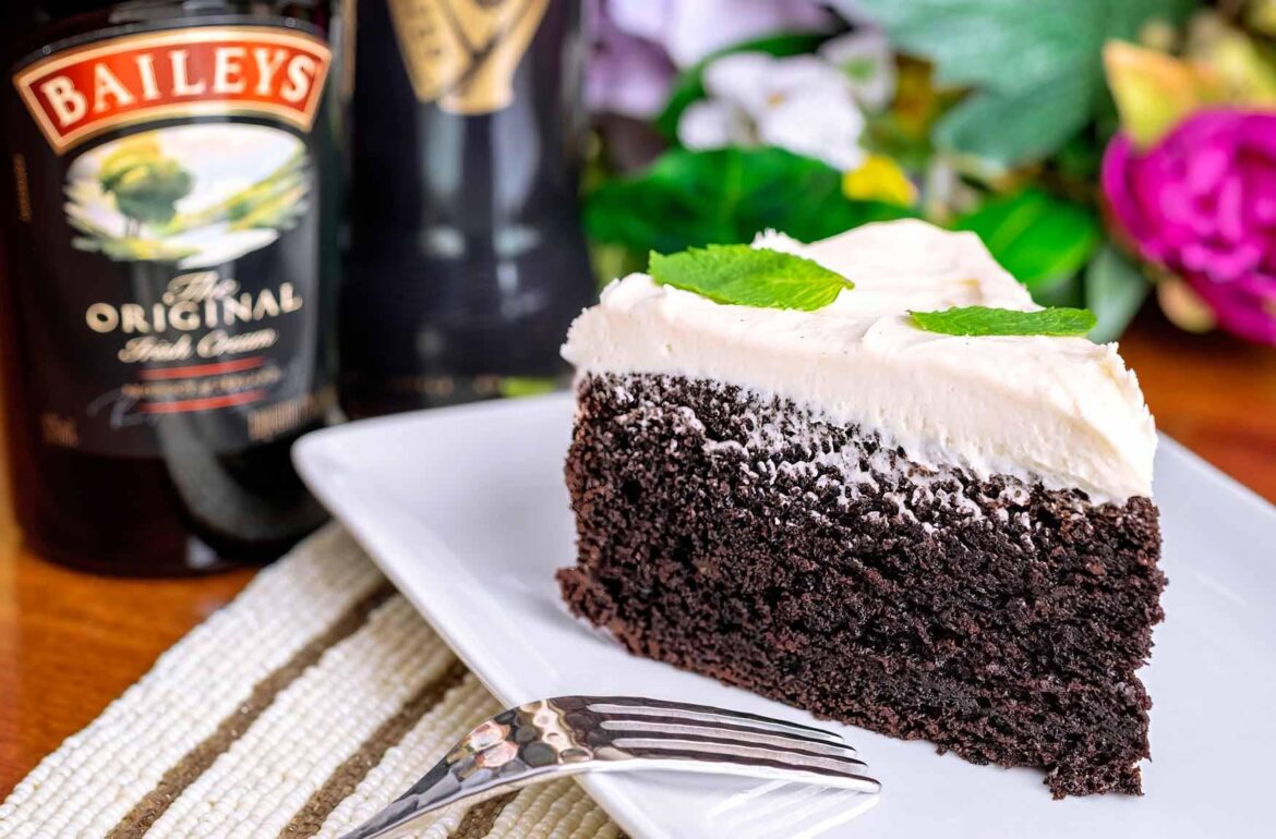 Guinness Chocolate Cake with Baileys Irish Cream Buttercream