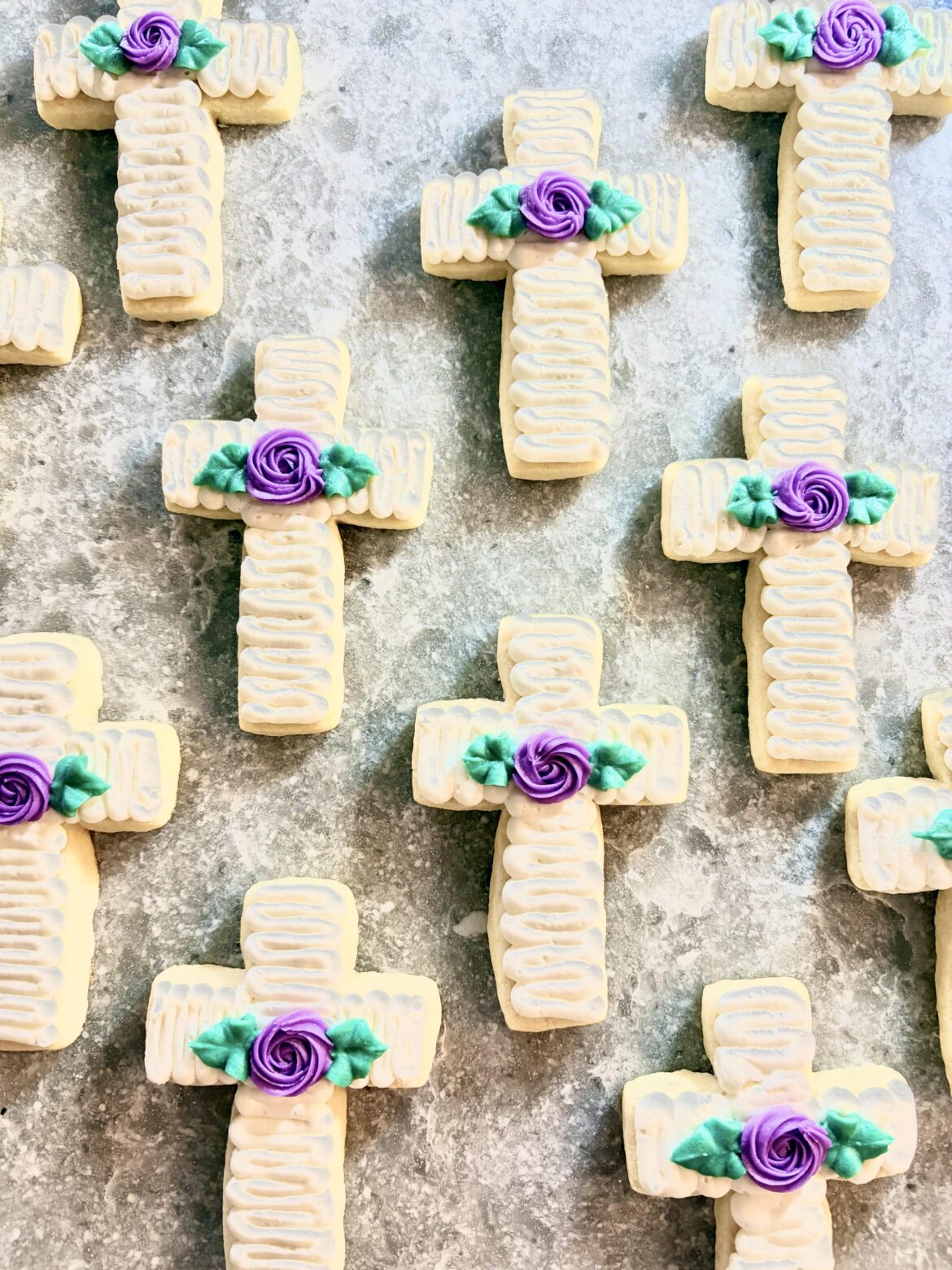 Cross cookies (buttercream)