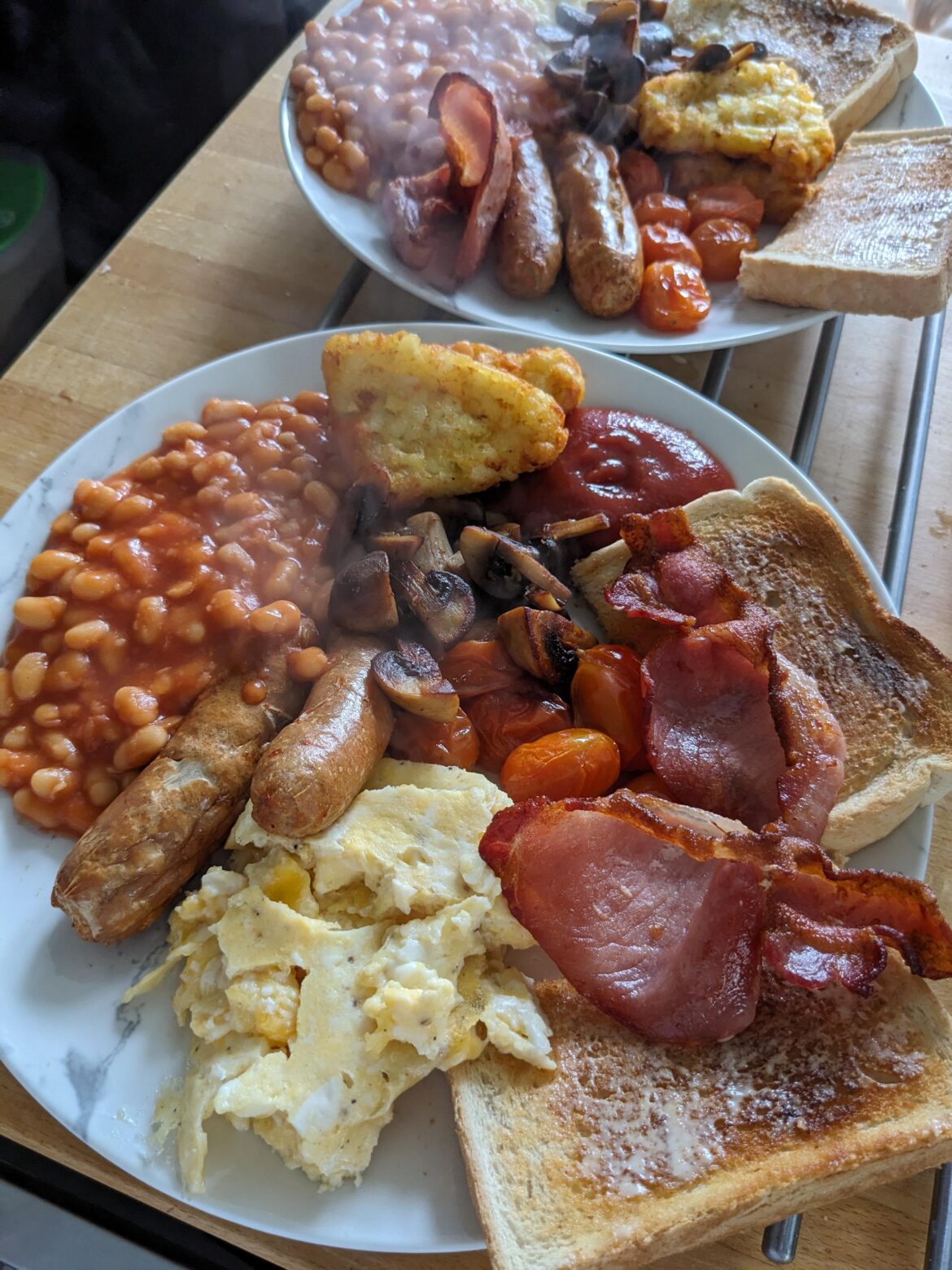 Sunday breakfast for the wife and I
