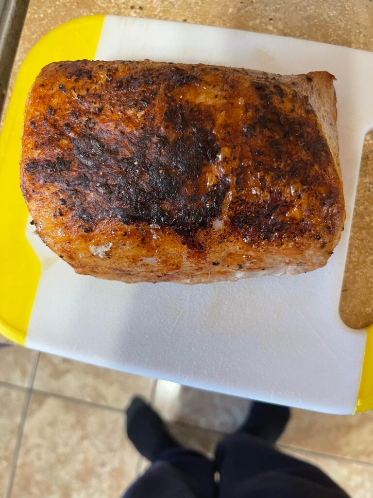 Pork loin 140 for 5 hours then a fast sear