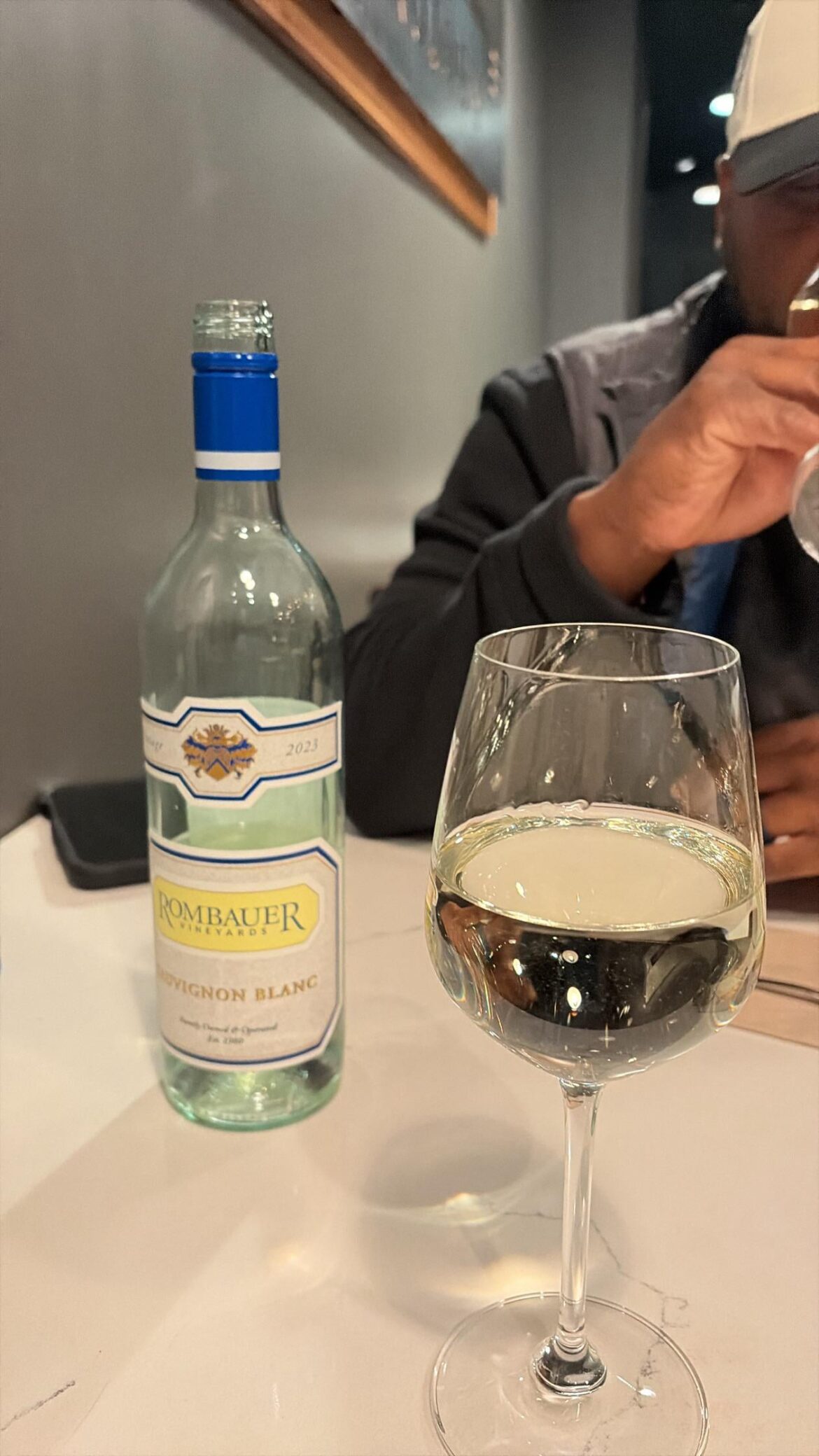 This guy just told me he’s married two hours into our date. Yes, I walked out & took the bottle w/ me.