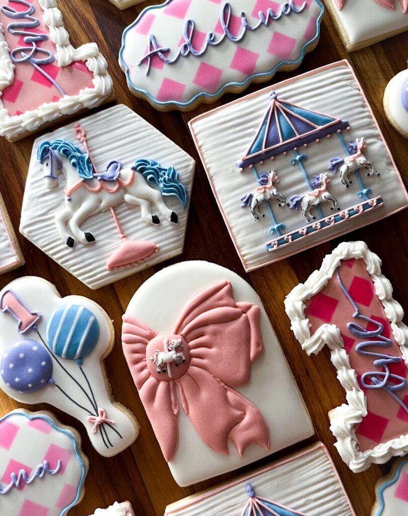 Carnival 1st Birthday Cookies