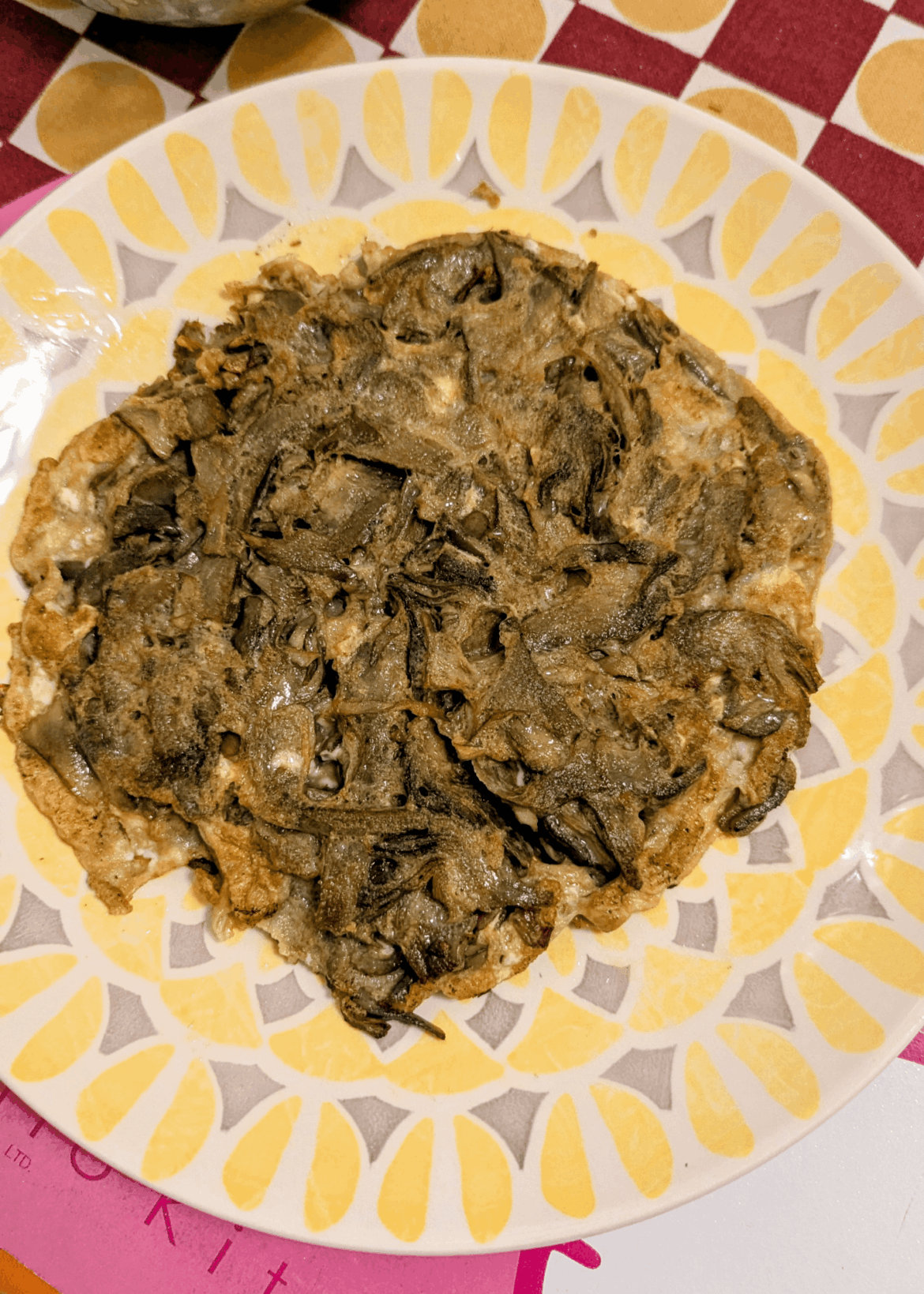 Frittata with artichokes, simple but delicious