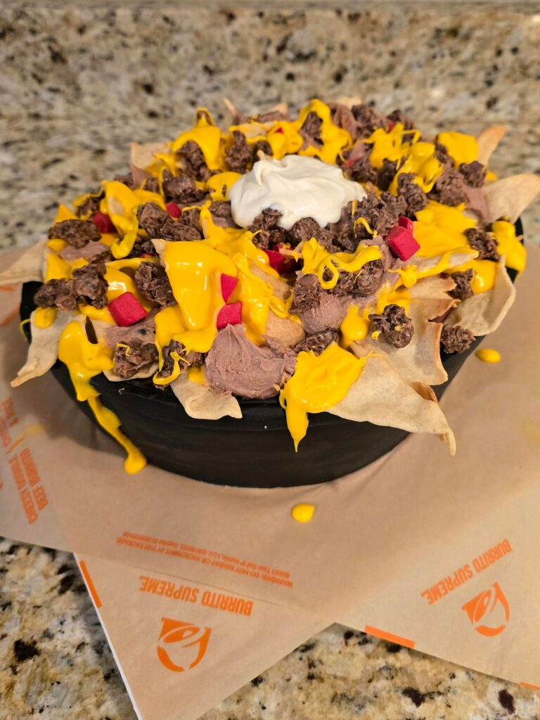 "He loves Taco Bell and he's turning 17." Enough said. Taco Bell cake!