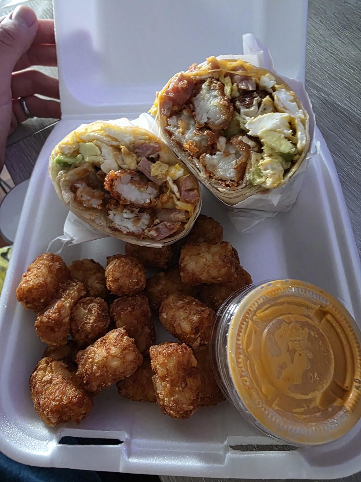 Breakfast Burrito at The Potato Sack Breakfast Burrito at The Potato Sack