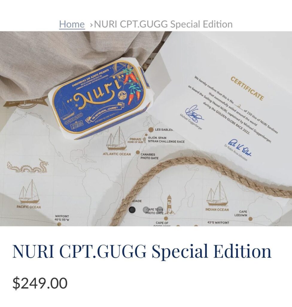 Nuri special edition $249 sardines
