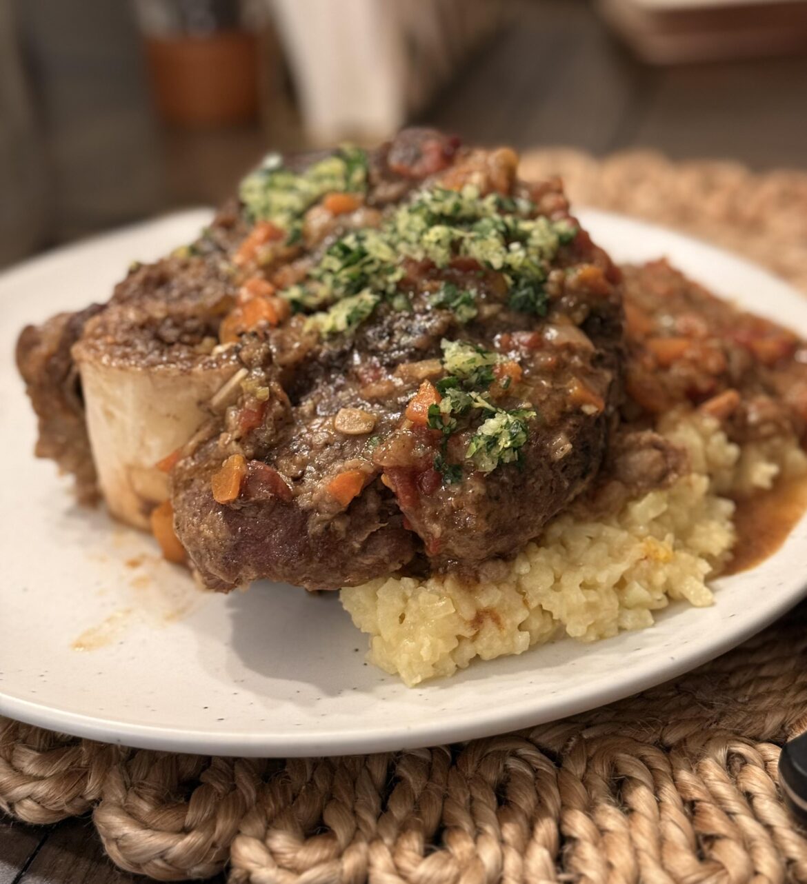 Osso Buco on Risotto