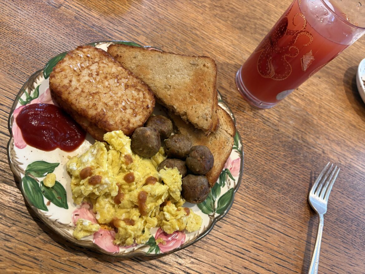 Got a new bartending job at a casino, made myself a good breakfast to celebrate.