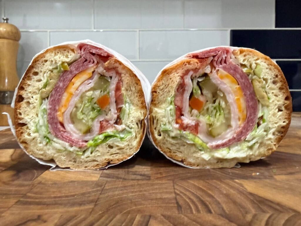 [homemade] sub sandwich.