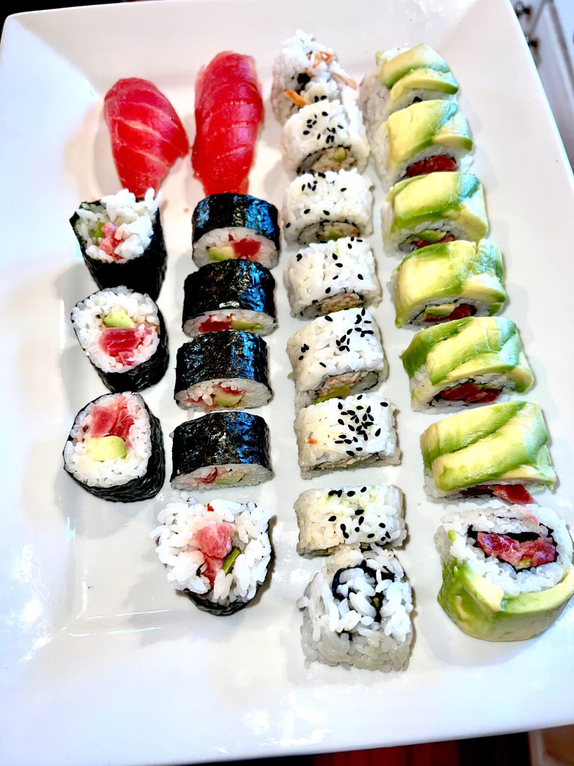 I don't live anywhere near a good sushi joint, so I got close with my local Asian market crew and learned how to make my own! It's a work in progress but I'm proud.