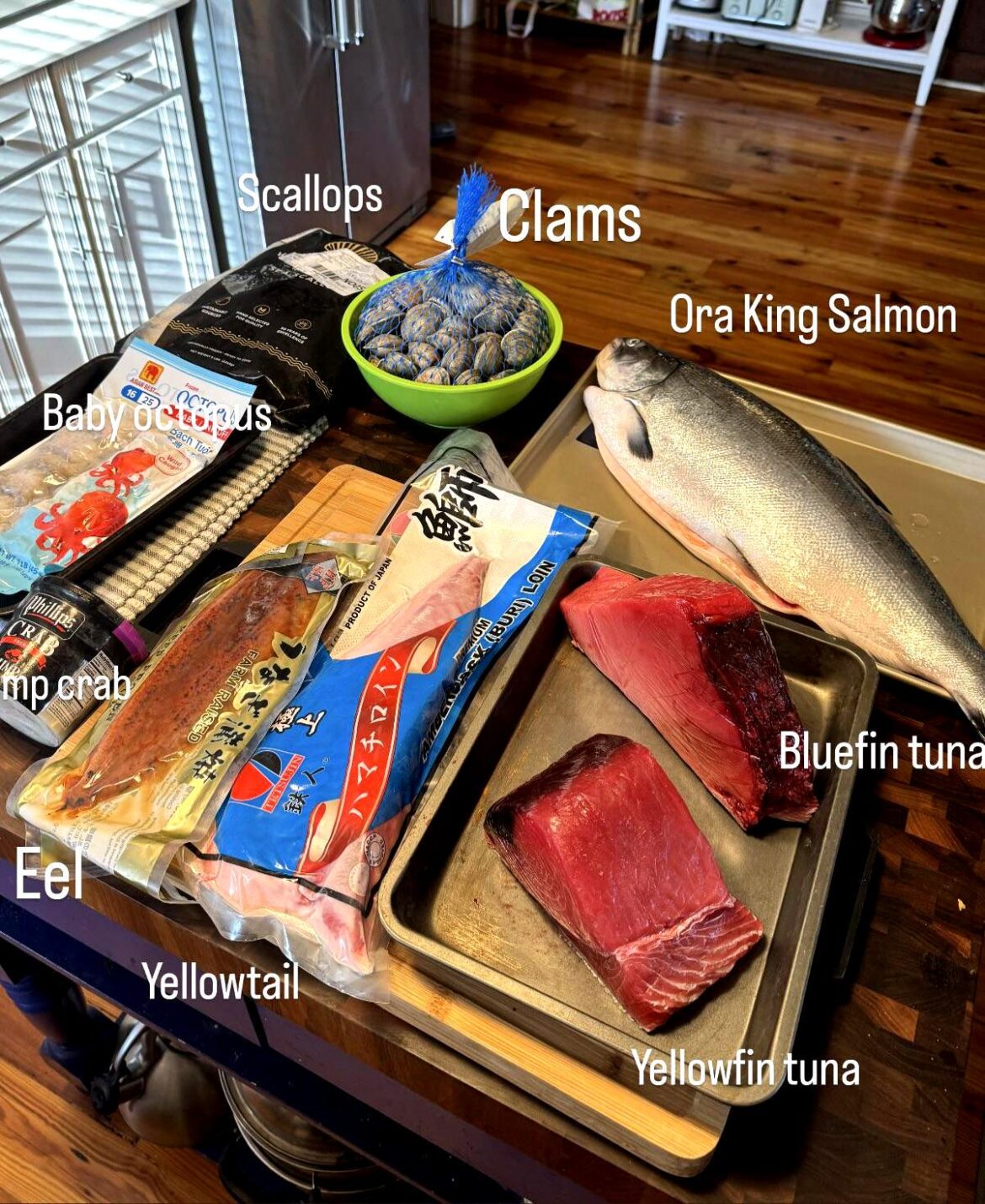 Hosting a sushi party for 10 people. Heres my pick up from my fish guy.