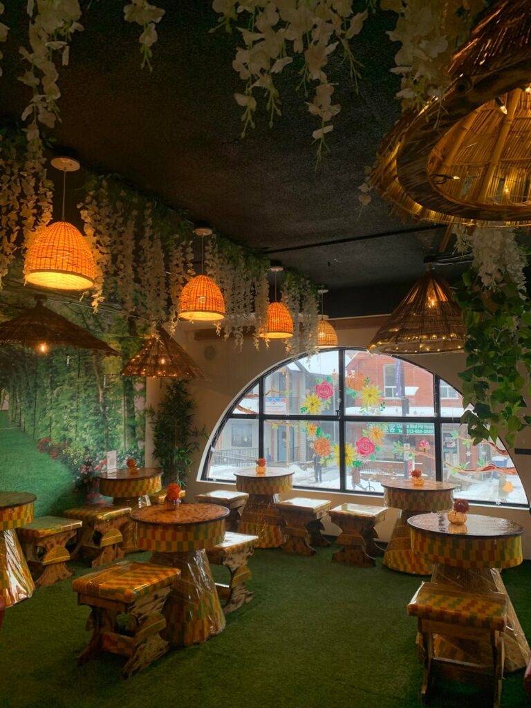 gorgeously decorated Ethiopian style cafe in my hometown 🤍