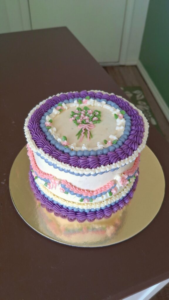 Cake i made for my grandma's birthday