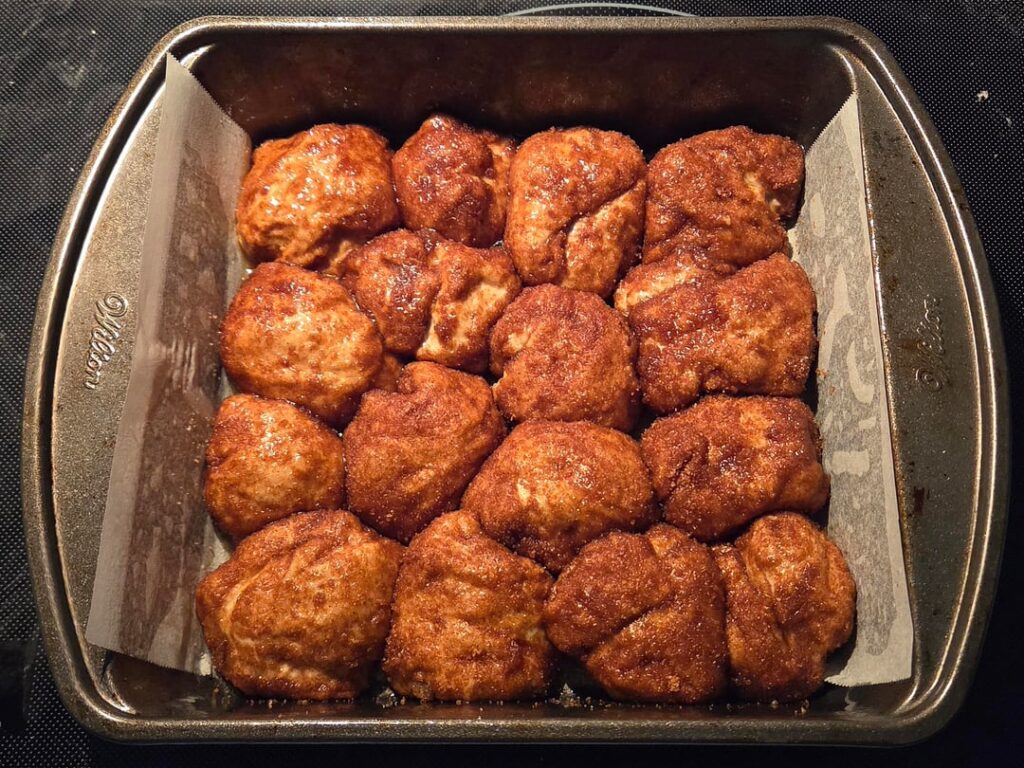 Soooo I might've done something crazy....cinnamon pull-apart focaccia