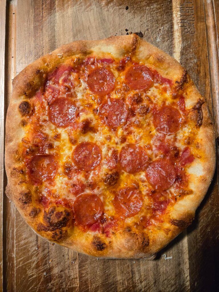 I missed the lunar eclipse making this pizza