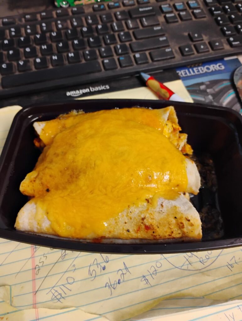 My lunch today tacos de huevo con queso