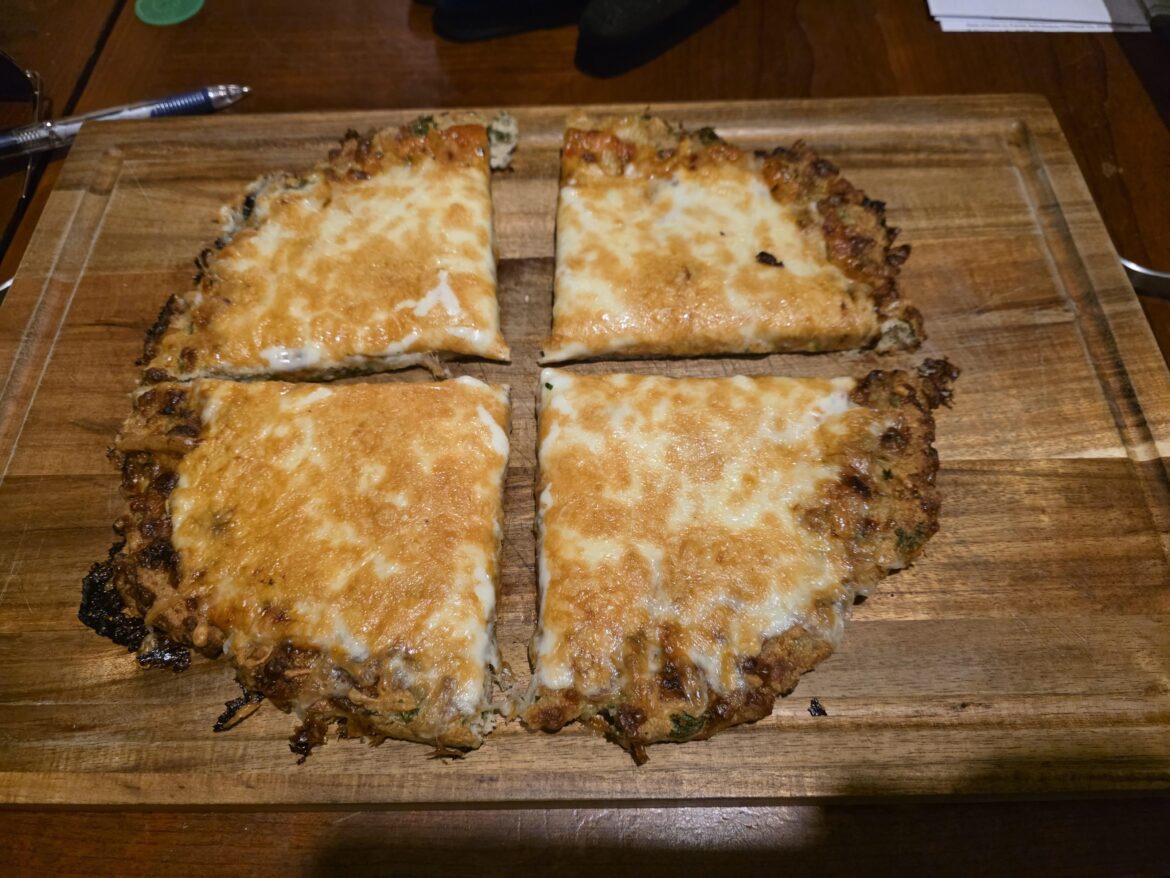 Turkey crust pizza