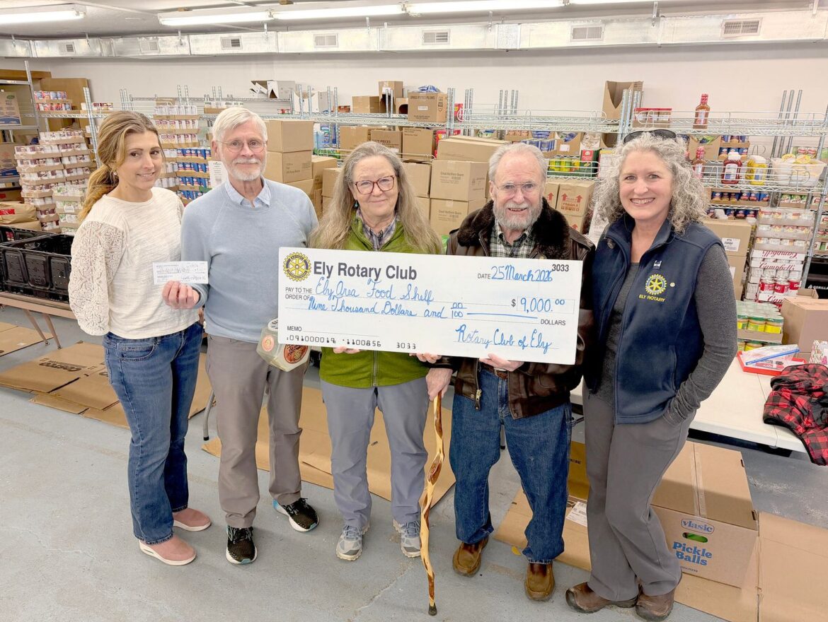 Ely Area Food Shelf appreciates Rotary support