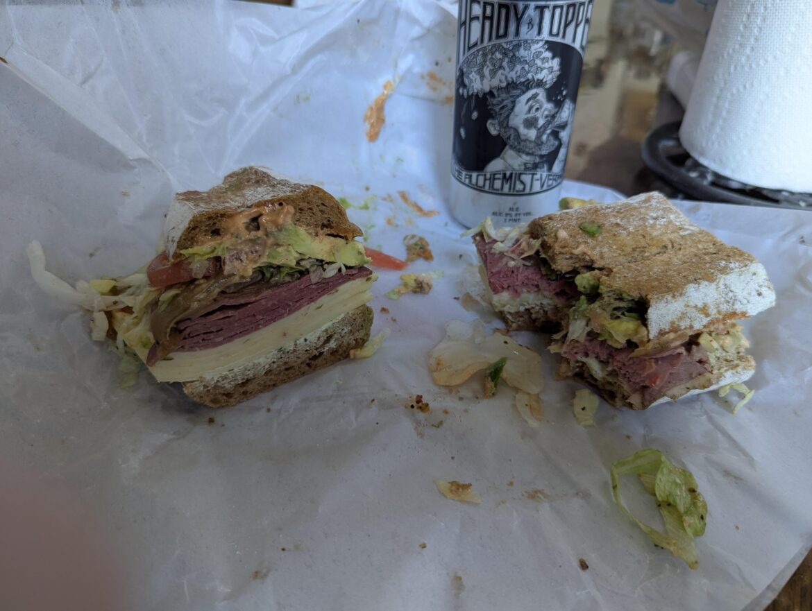 Post disc golf round lunch