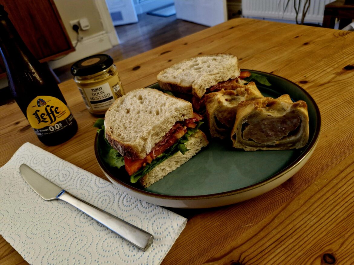 Classic Sourdough BLT (and Pork Pie) for Lunch