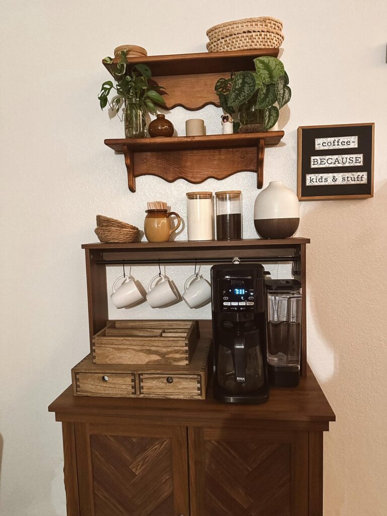 POV: reddit designed my coffee station. third time’s a charm right? iykyk 😭😂 BYE