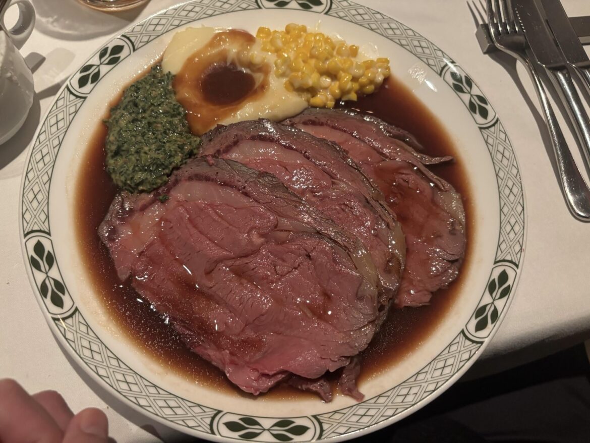 Birthday steak at Lawry’s