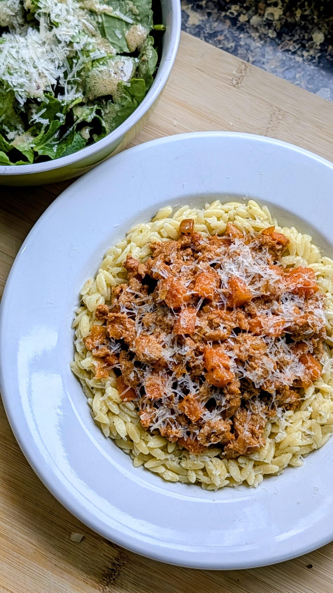 Turkey Bolognese with Orzo