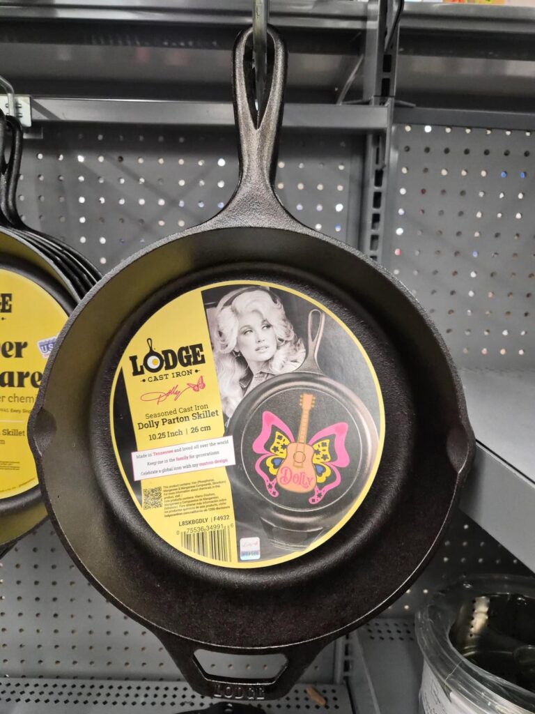 What about the Dolly Parton Lodge cast iron skillet?