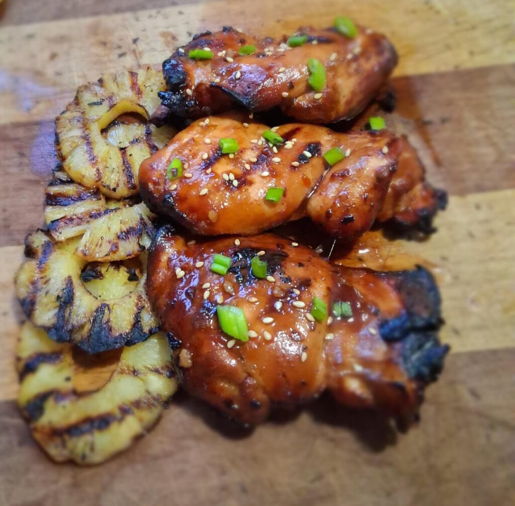 Vortex huli huli chicken and grilled pineapple 😎