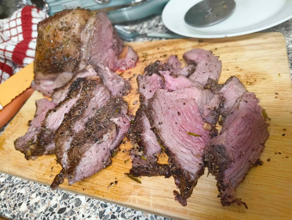 Lamb at 58C for 5 hours - Turned out well!