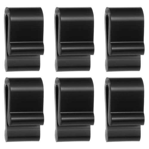 6 Pcs Dutch Oven Lid Protector Clips, Non-Slip Dutch Oven Lid Protector Clips Pot Lids Bumper Accessories for Baking Stacking, Black