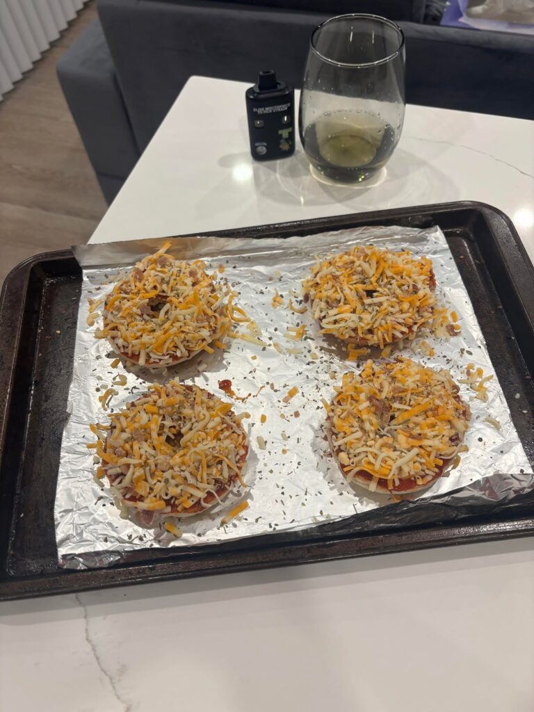 Adult sized bagel bites