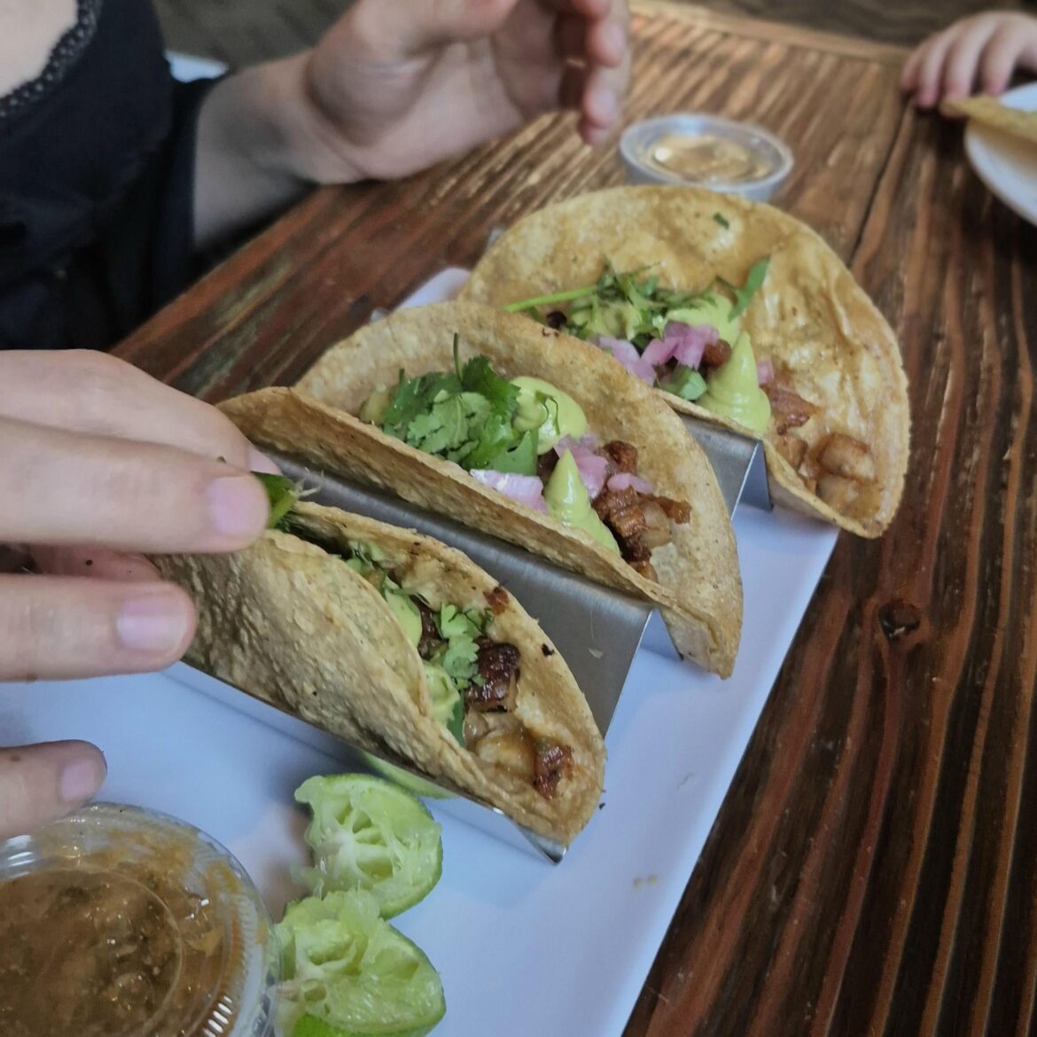 Beef jowl/neck tacos. Didn't even know it was a thing, delicious.