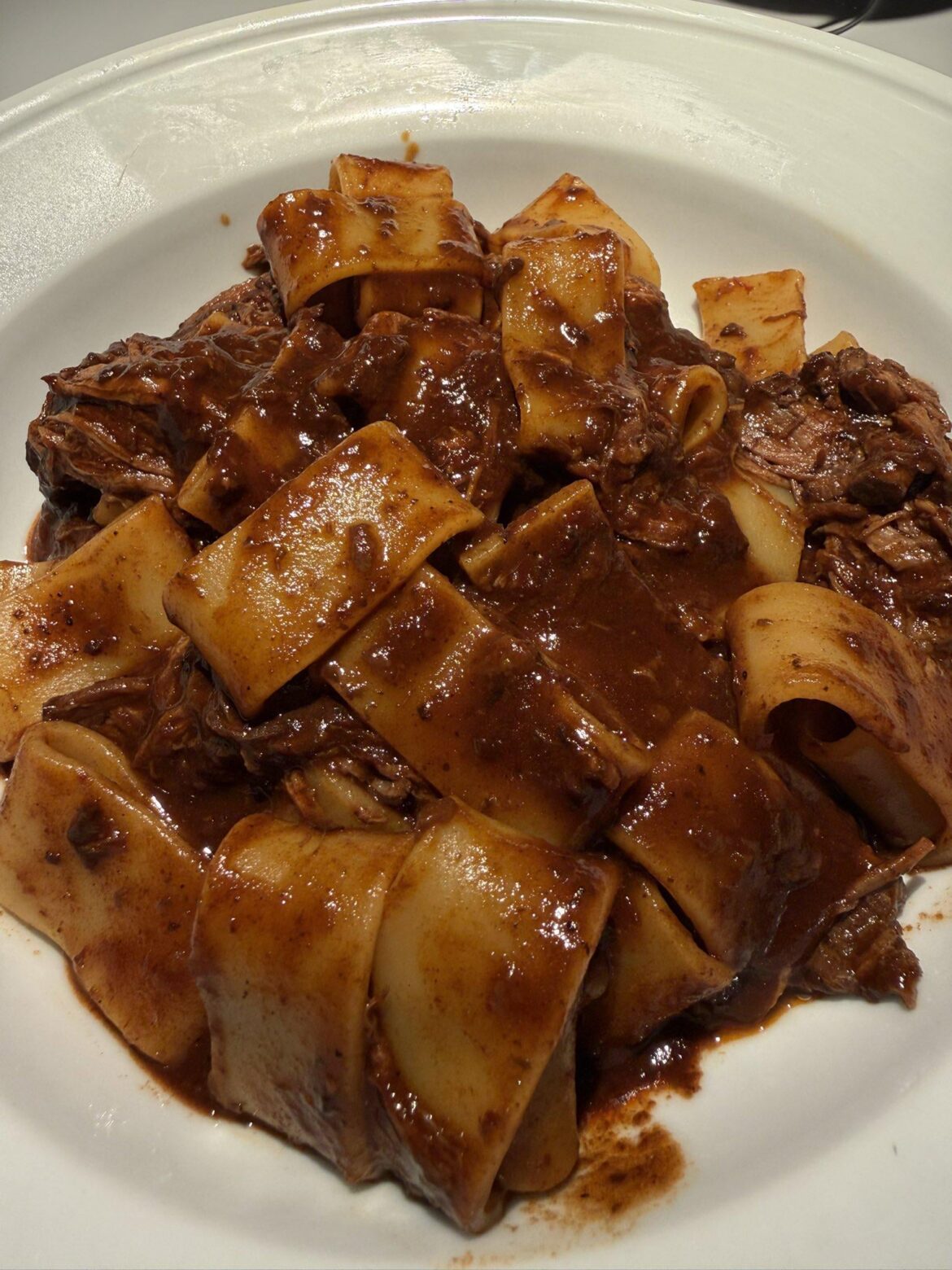 Braised Shredded Beef Pasta