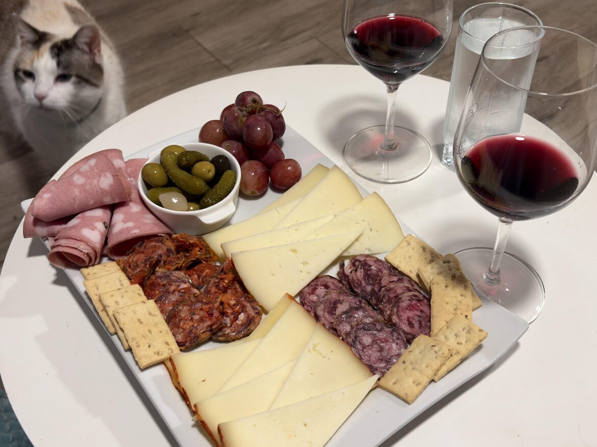 My wife and I love to take charcuterie for dinner