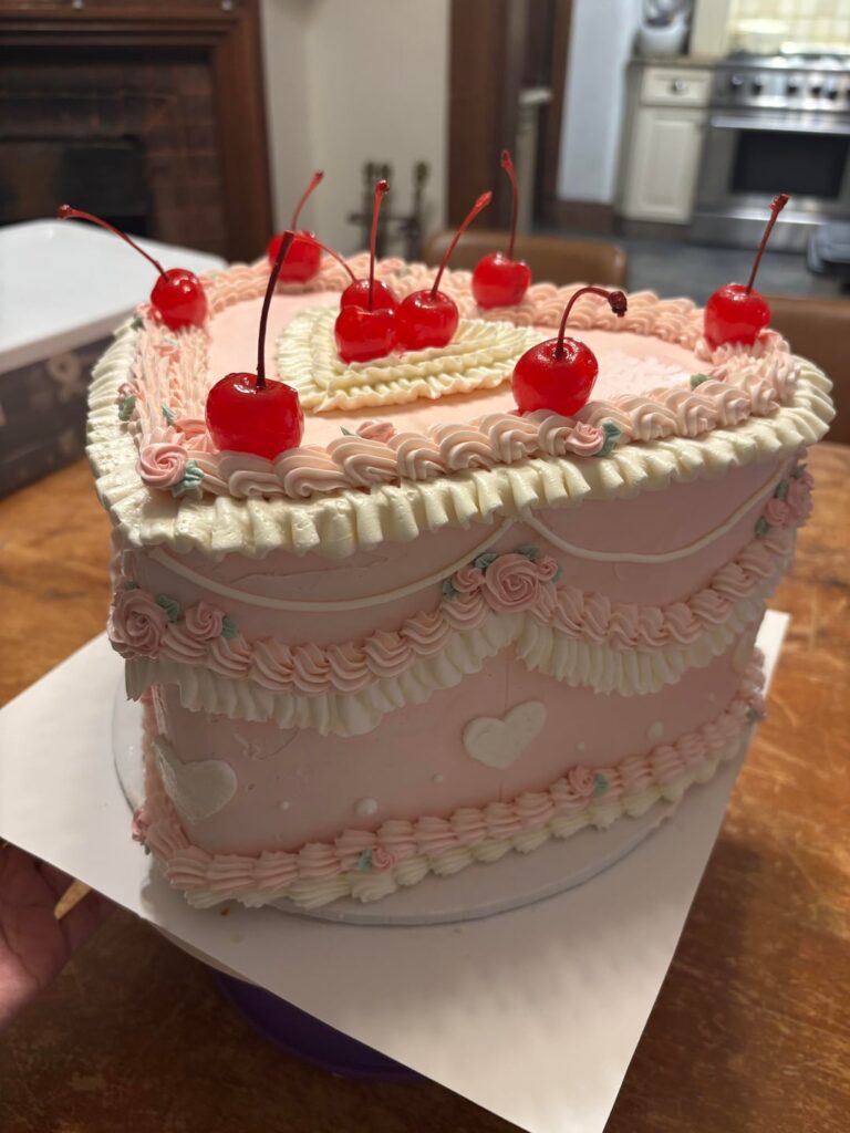 Heart Shaped 8" Cake - From Scratch