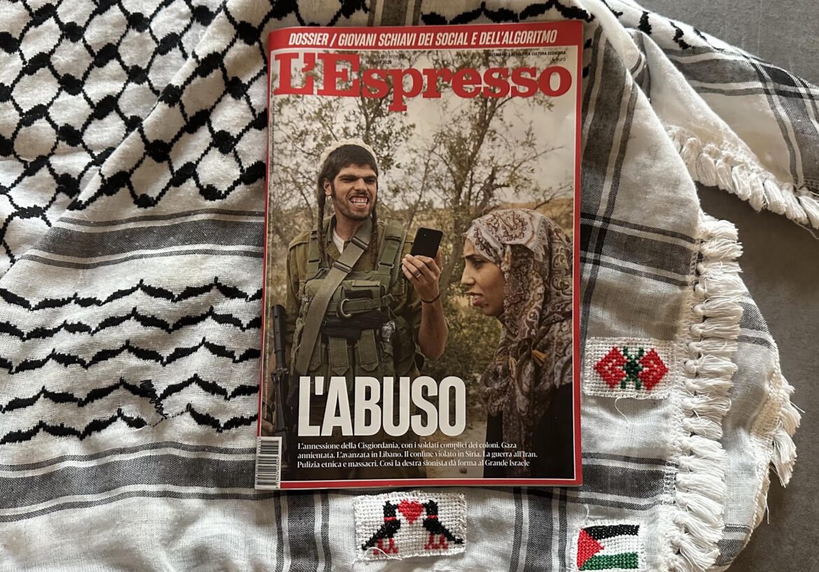 The Settler’s Grin: How One Italian Magazine Cover Exposed the Monstrosity of Greater Israel