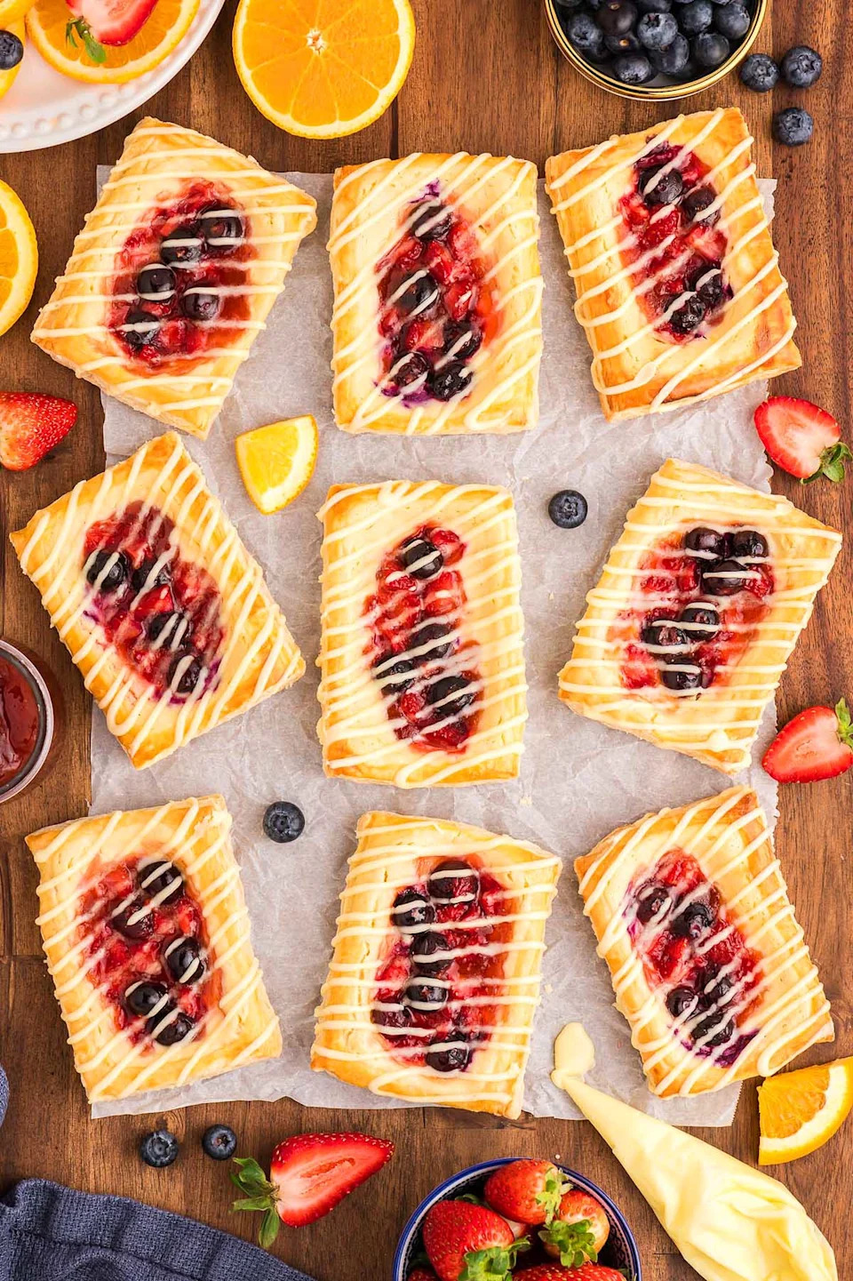 Cream Cheese Berry Danish - Photo Credit: xoxoBella.