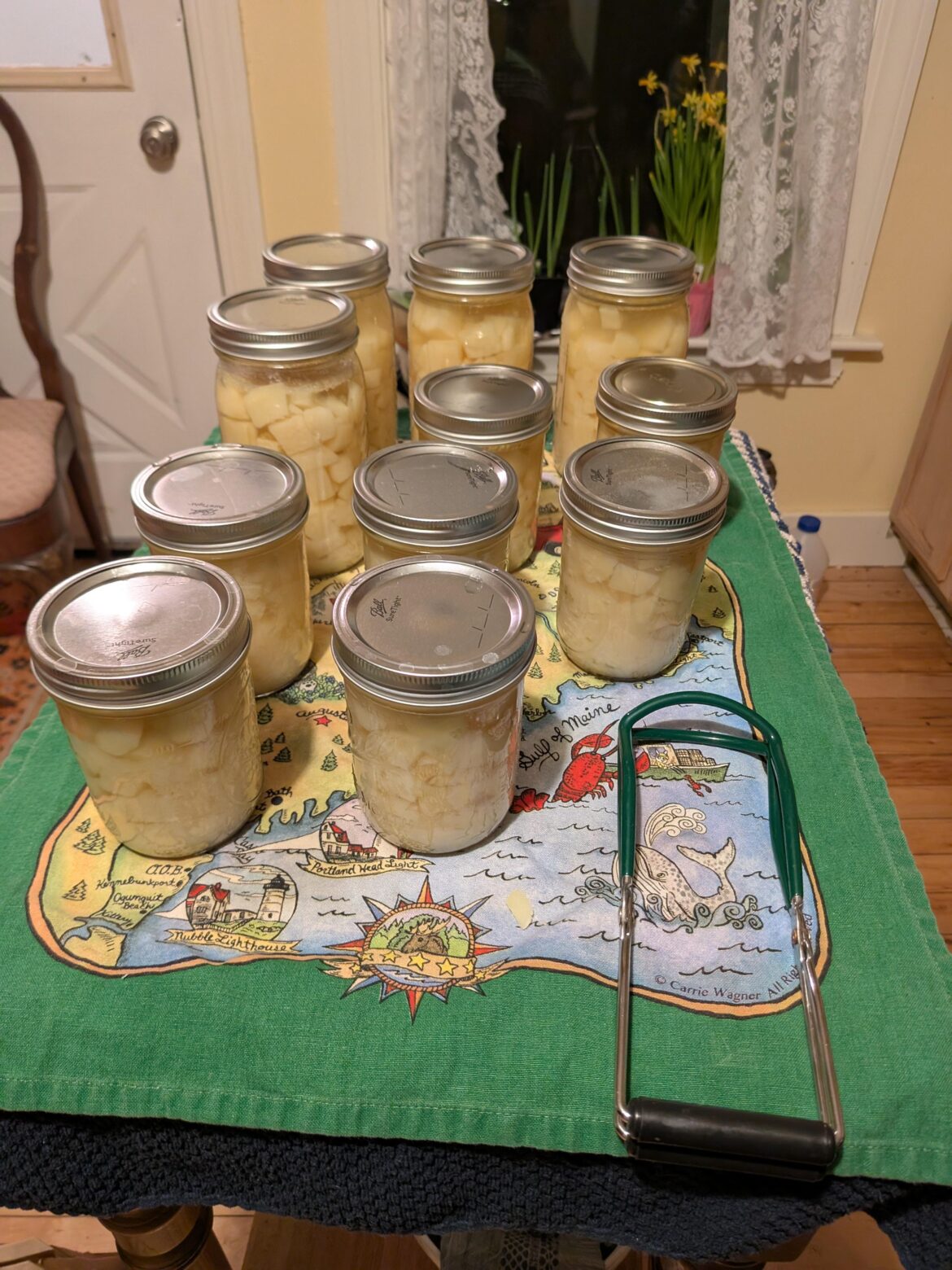 Potatoes were a bit mushy on bottom of jars Potatoes were a bit mushy on bottom of jars